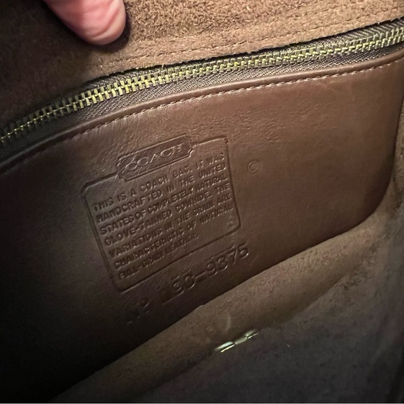 Vintage COACH 1999 Dinky Bag Purse Genuine Leather Dark Brown USA MADE - Picture 8 of 16